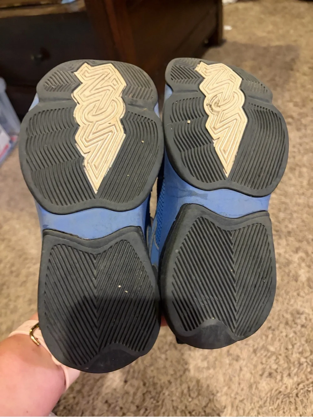Vans Kids Blue and Black Velcro Sneakers